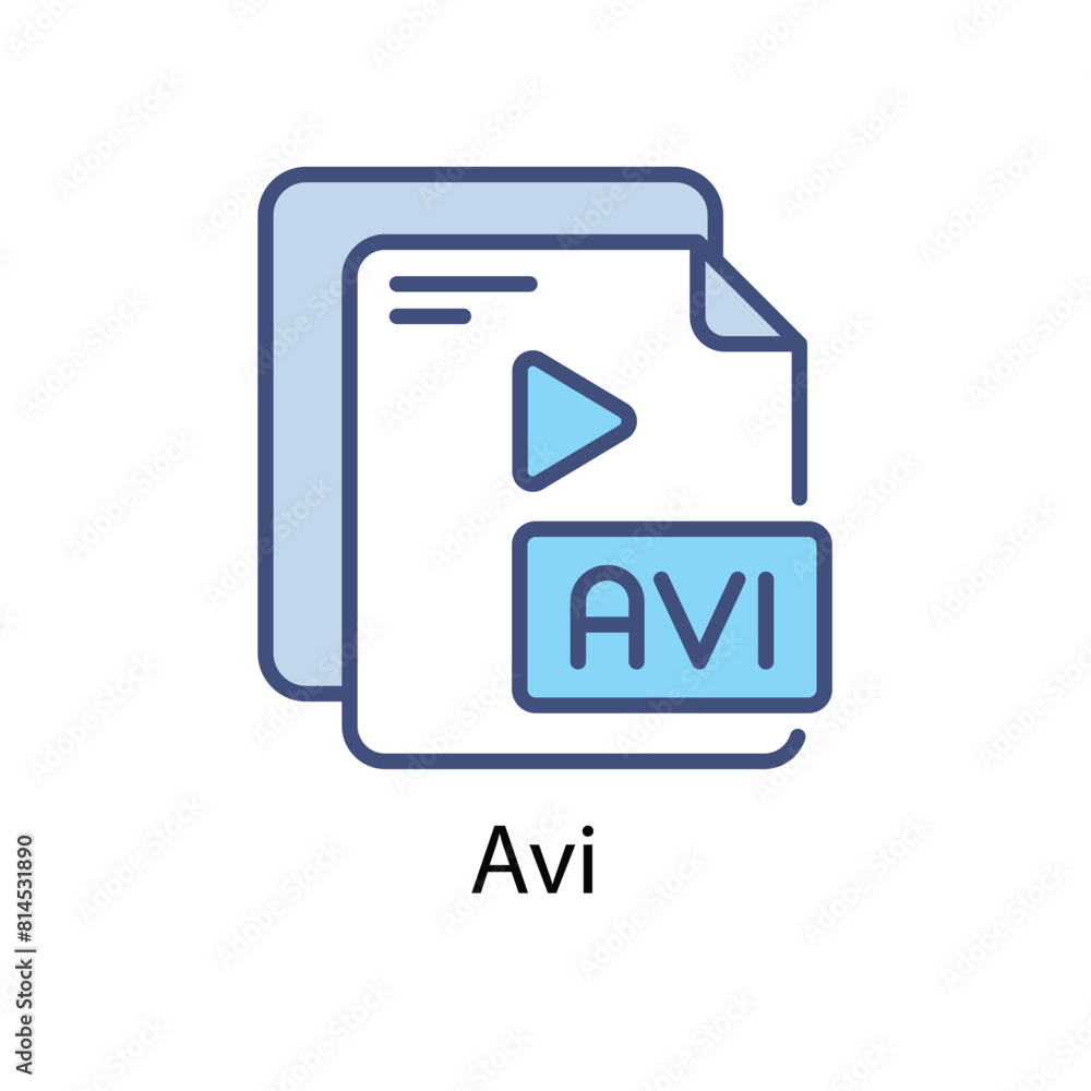 Avi Vector icon Avi Vector icon