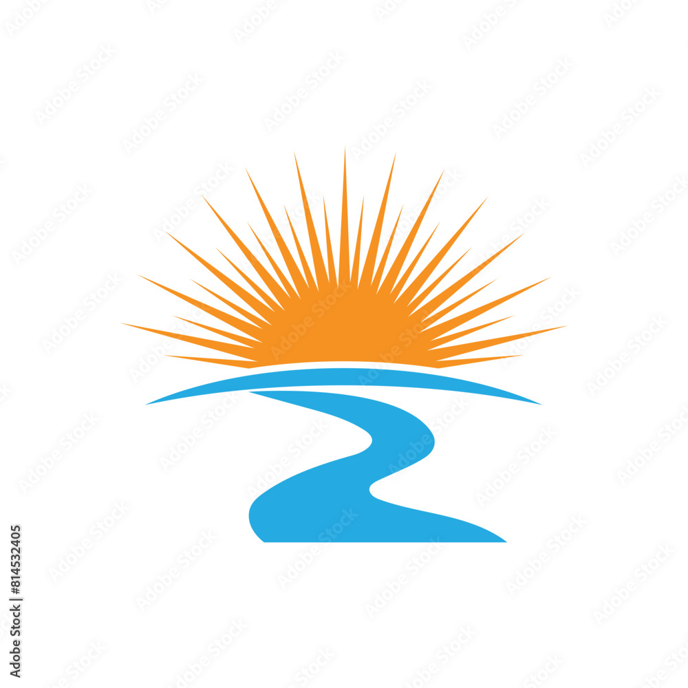 River vector icon illustration River vector icon illustration