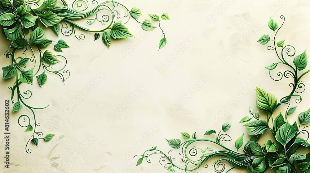 Swirl or spiral shapes at the corners of the page with a blank space in the center for symbol or text. Swirl or spiral shapes at the corners of the page with a blank space in the center for symbol or text.