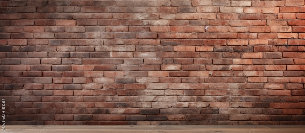 Obraz premium The brick wall provides a solid background with ample copy space for images