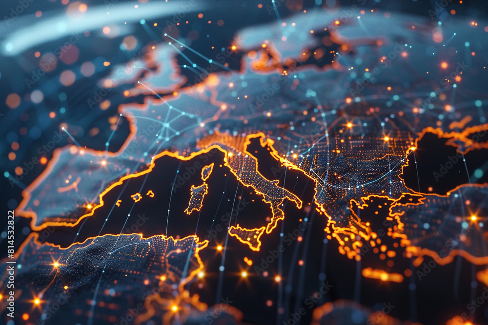 Abstract Global Business Network Concept Abstract Global Business Network Concept