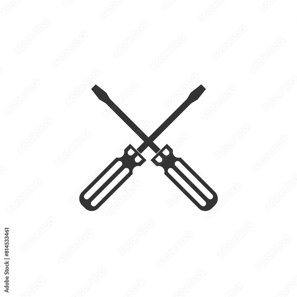 Screwdriver icon isolated on transparent background Screwdriver icon isolated on transparent background