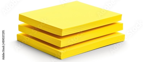An isolated block of yellow...