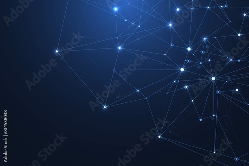 Global network connections with points and lines. Wireframe background. Abstract connection structure. Polygonal space background, illustration photo