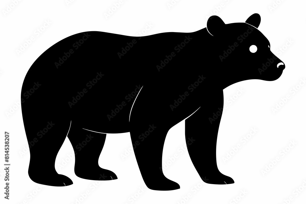 black bear line art vector illustration black bear line art vector illustration
