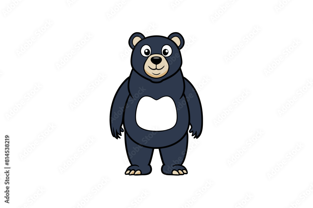 black bear cartoon vector illustration black bear cartoon vector illustration