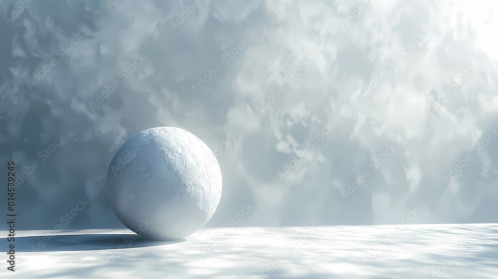 Digital technology white planet landscape poster background