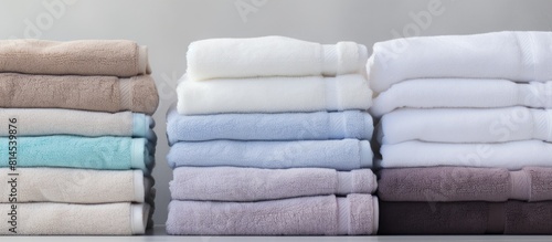 A copy space image of cotton towels