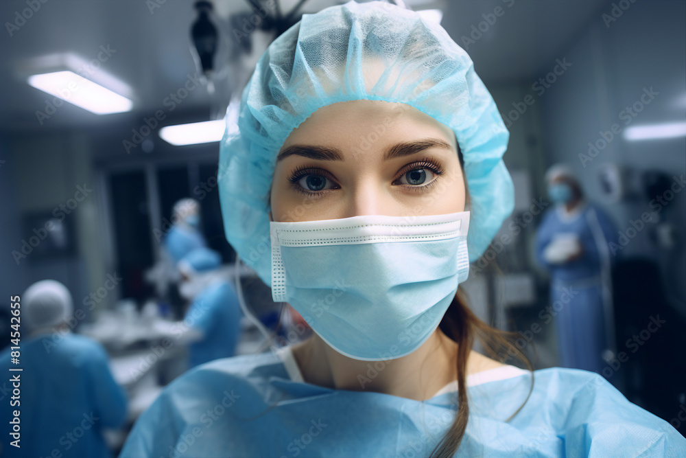Generative AI Portrait of experienced doctor at hospital patient examination consultation medicare Generative AI Portrait of experienced doctor at hospital patient examination consultation medicare