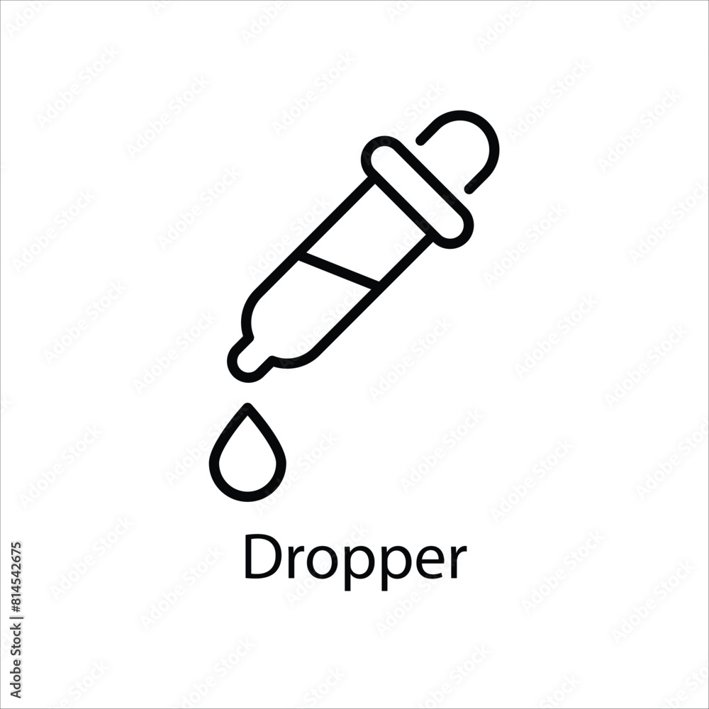 Dropper Vector icon Dropper Vector icon