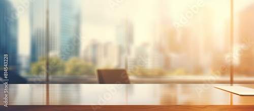 A blurred office background with copy space image