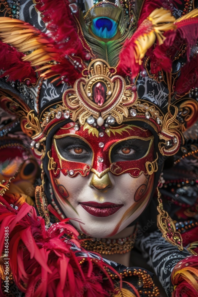 Close-up of a person wearing a costume, suitable for various themed events