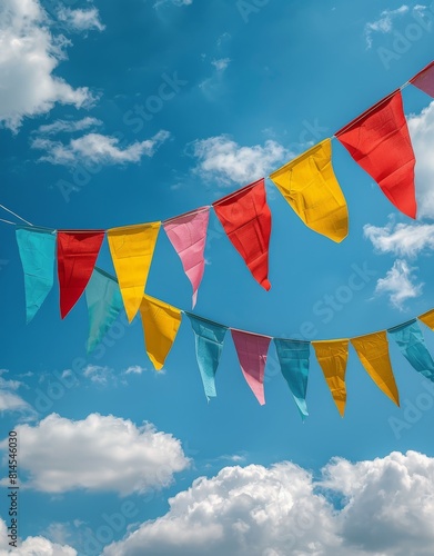 Flags Flying in the Air