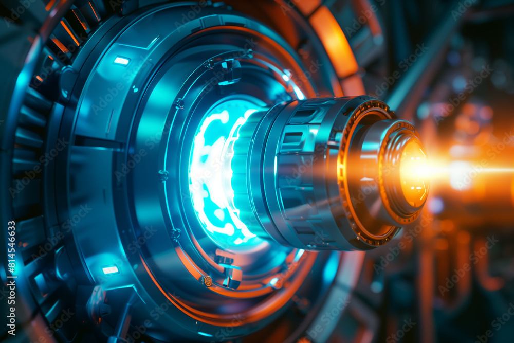 Advanced ion engine. Futuristic spaceship technology close up. Advanced ion engine. Futuristic spaceship technology close up.