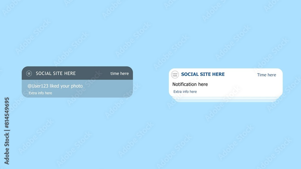 Modern Mobile Phone Pop Up Text Bubble Bundle Stock Template | Adobe Stock