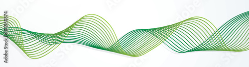 COURBES GRAPHIQUES RUBAN VERT