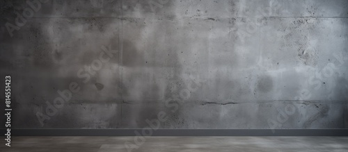 Vintage style dark concrete wallpaper with abstract grunge and gray color scheme creating an old and textured background Copy space image