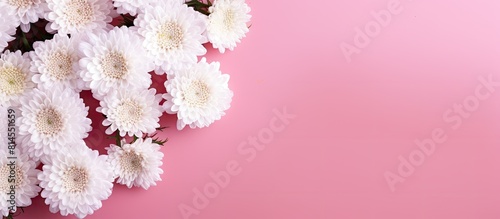 A floral pattern of white c...