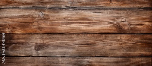 A weathered wooden background with an old brown texture offering copy space for images