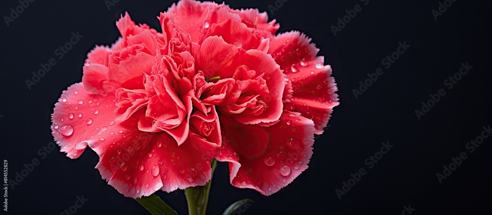 Obraz premium A copy space image featuring a beautiful carnation gift captures the essence of Mother s Day