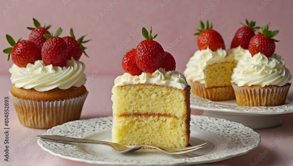 Sponge cake in cupcake Sponge cake in cupcake