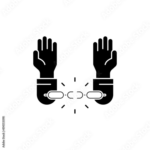 unchained concept line icon. Simple element illustration. unchained concept outline symbol design.