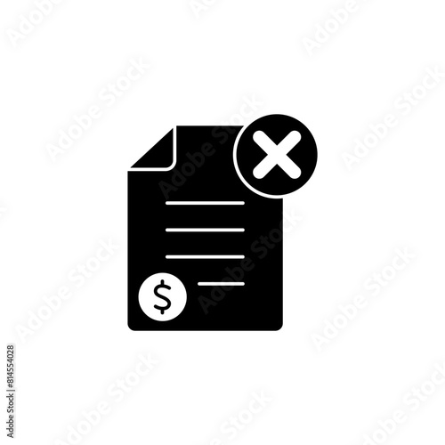 unpaid concept line icon. Simple element illustration. unpaid concept outline symbol design.