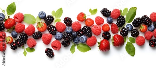 Top view of a fresh berries...