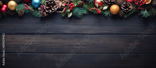 Overhead view of a festive ...