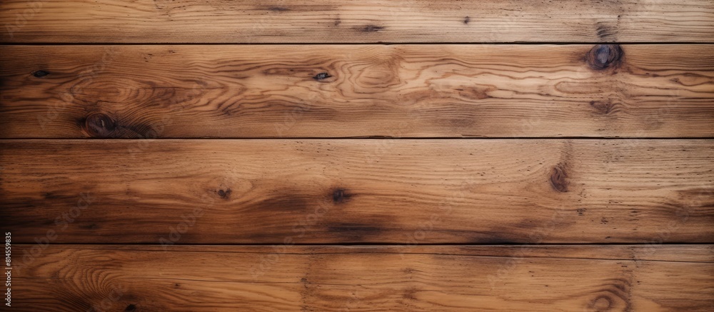 Fototapeta premium The wooden desks feature a beautiful wood texture offering an inviting and natural look Perfect for a copy space image