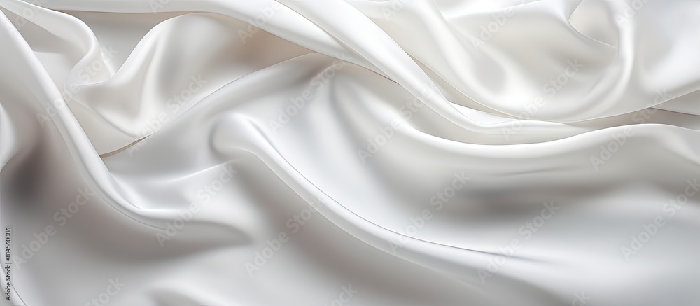 Obraz premium A white silk background with ample copy space image