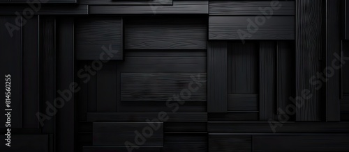 Black wood frame design concept for copy space image