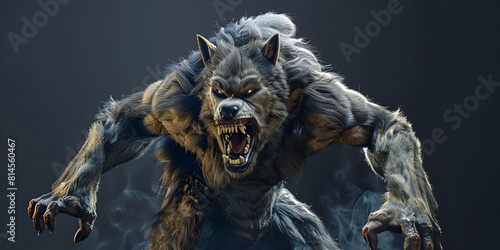 Terrifying Encounter Chasing the Haunting Werewolf in the Realistic Dark Woods  © saqib