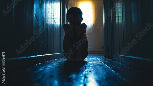 Little girl In Silhouette photo
