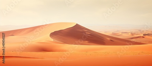 A captivating landscape with abstract features in the Sahara Desert Africa providing an intriguing copy space image