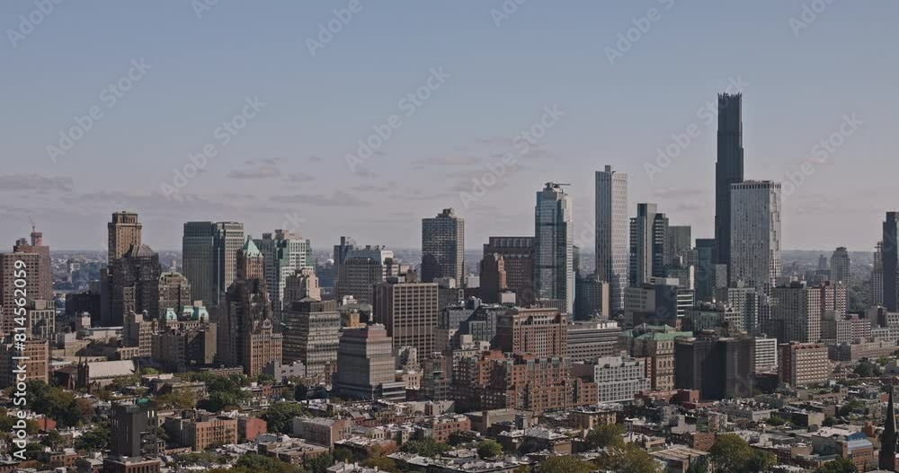 NYC New York Aerial v196 flyover Cobble Hill capturing industrial waterfront district, Brooklyn residential neighborhood and downtown cityscape on the skyline - Shot with Inspire 3 8k - September 2023 NYC New York Aerial v196 flyover Cobble Hill capturing industrial waterfront district, Brooklyn residential neighborhood and downtown cityscape on the skyline - Shot with Inspire 3 8k - September 2023