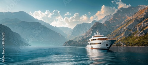 Large White Boat in Body of Water
