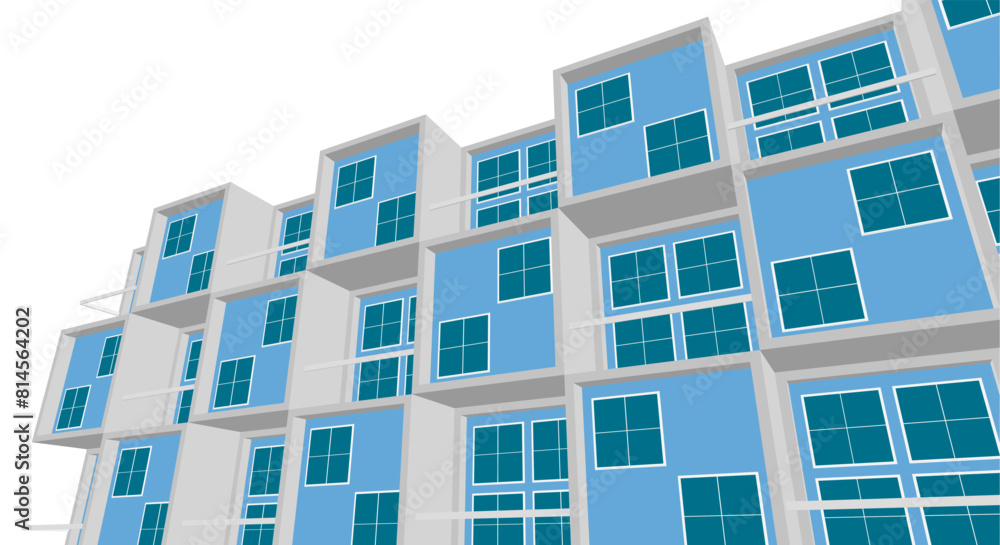 modern architecture concept 3d illustration modern architecture concept 3d illustration