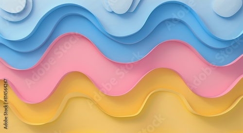 Vibrant Abstract Background With Waves and Bubbles