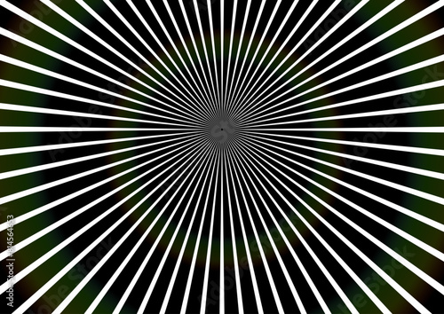 プリズムが入った3D空間。光のスペクトルが美しい黒背景。