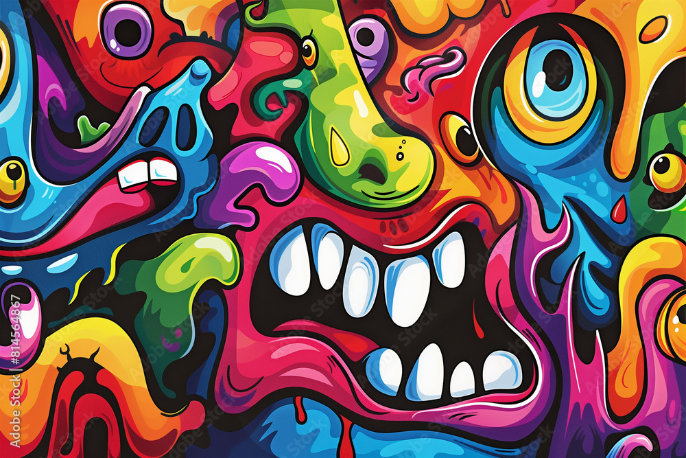 Fototapeta premium abstract illustration background wallpaper