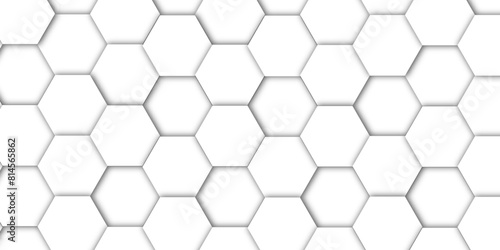 White Hexagonal Background. Luxury White Pattern. Vector Illustration. hexagon abstract background. Surface polygon pattern with glowing hexagon paper texture and futuristic business. 