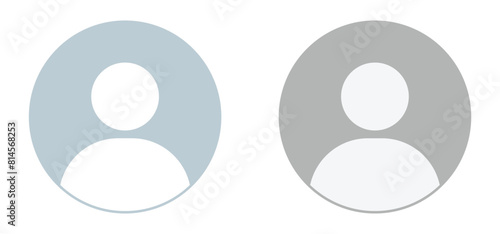 profile default avatar icon. user account dp symbol for social media website, app. vector illustration on transparent background. photo