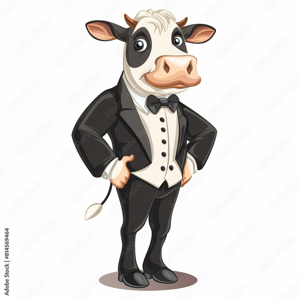 Obraz premium Cow foramal wear