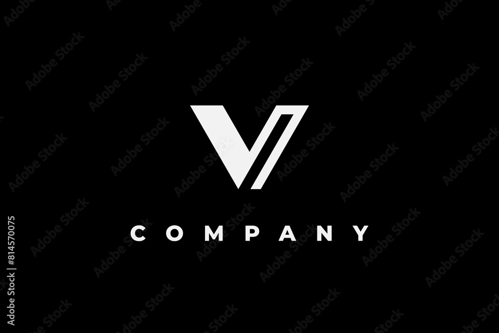 letter v with black background logo letter v with black background logo