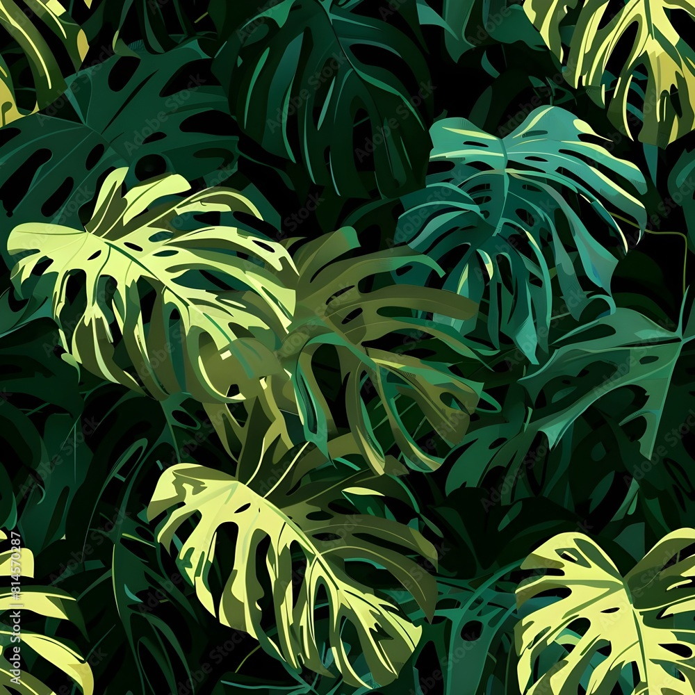 leaves forest pattern background leaves forest pattern background
