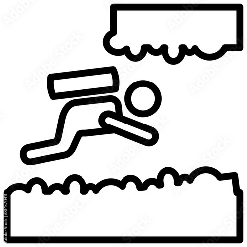 Cave Diving Outline Icon