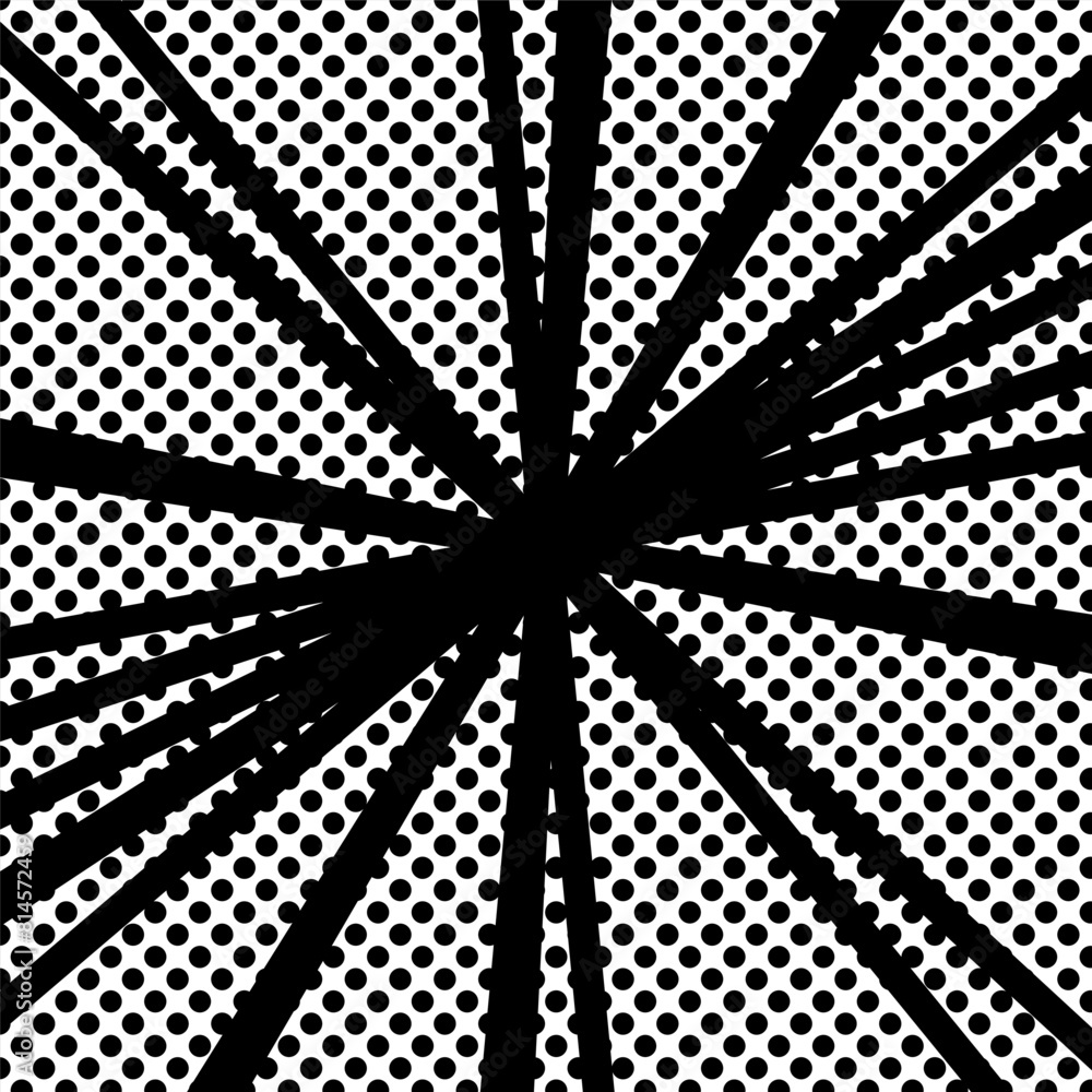 コミック風の集中線の背景イラスト コミック風の集中線の背景イラスト