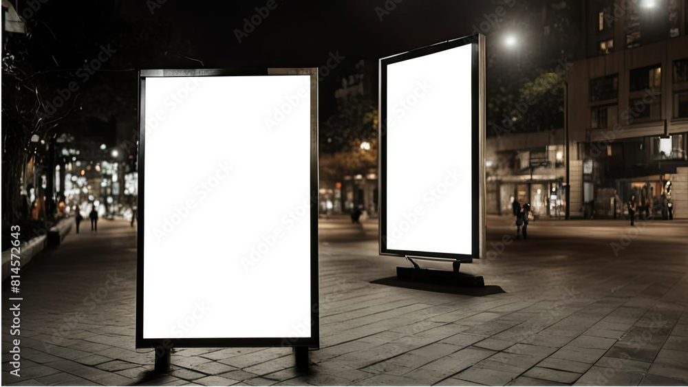 blank billboard on the street blank billboard on the street