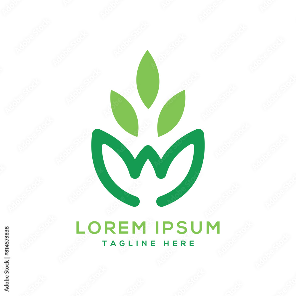 Organic leaf sign farming green modern logo design vector template Organic leaf sign farming green modern logo design vector template